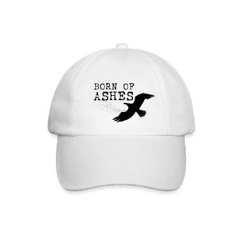 Aus Asche geboren - Baseballkappe - Weiß/Weiß - Vorne