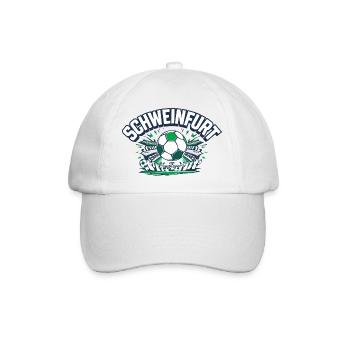 Schweinfurt Fussball Fanartikel Fußball Fan - Baseballkappe - Weiß/Weiß - Vorne