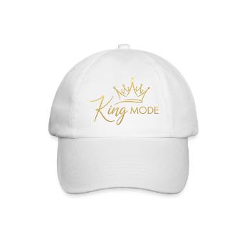 Elegante königliche Krone - Baseballkappe - Weiß/Weiß - Vorne