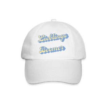 Lieblings Boomer Retro Script - Baseballkappe - Weiß/Weiß - Vorne