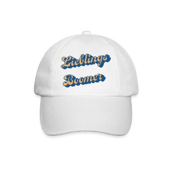 Liebings Boomer Script Logo - Baseballkappe - Weiß/Weiß - Vorne