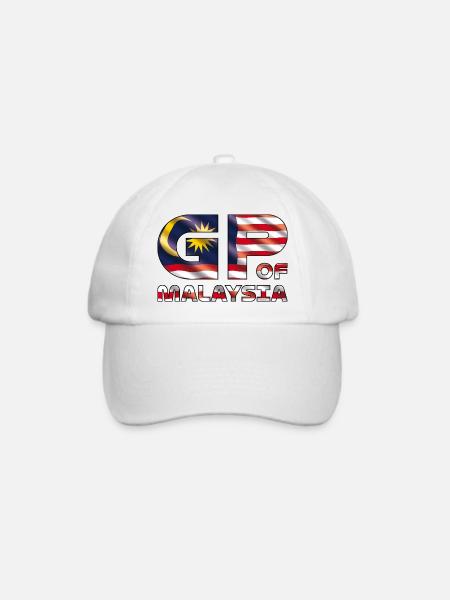 malaysia_gp - Baseballkappe - Weiß/Weiß
