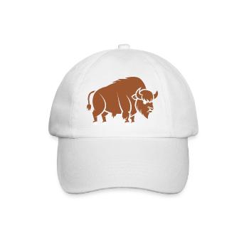 Bison - Baseballkappe - Weiß/Weiß - Vorne