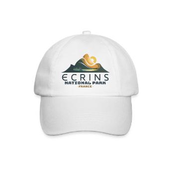 Nationalpark Écrins Französische Alpen Gletscher - Baseballkappe - Weiß/Weiß - Vorne