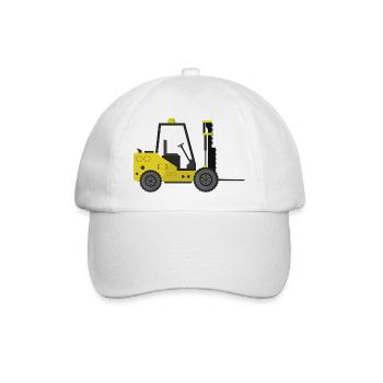 Gabelstapler - Baseballkappe - Weiß/Weiß - Vorne