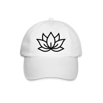 Lotusblüte - Baseballkappe - Weiß/Weiß - Vorne