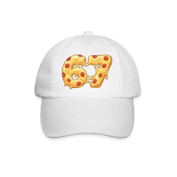67 Pizza Meme Italienischer Food-Liebhaber-Humor - Baseballkappe - Weiß/Weiß - Vorne