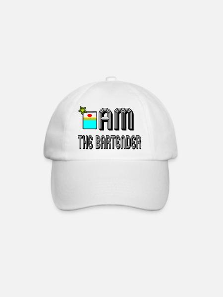 I am the bartender - Baseballkappe - Weiß/Weiß