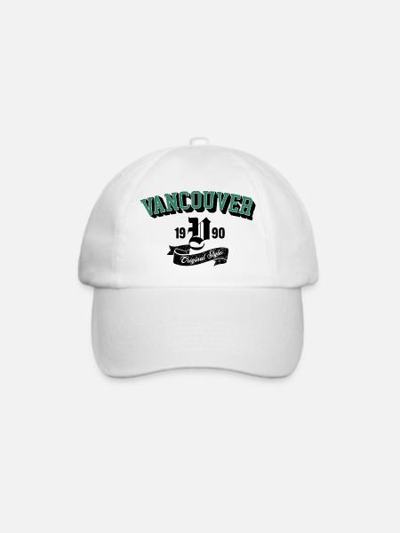 Vancouver Original Style Bogen-Tee - Baseballkappe - Weiß/Weiß