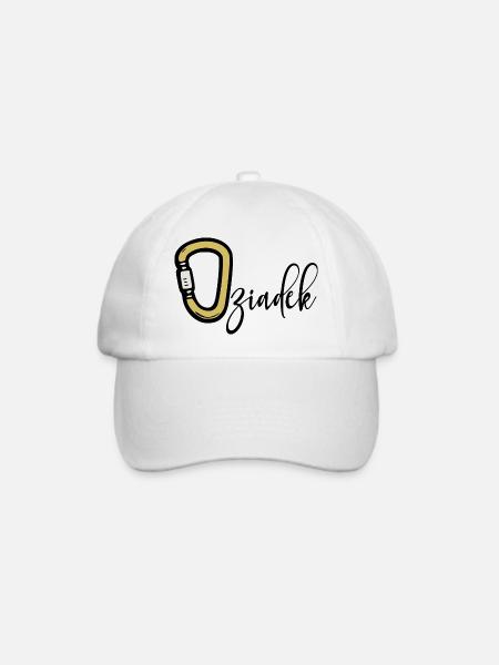 Camping-Kletter-Opa - Baseballkappe - Weiß/Weiß