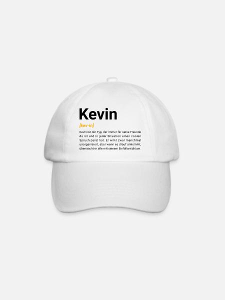 Kevin - Baseballkappe - Weiß/Weiß