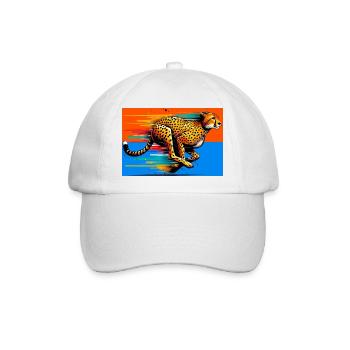 Gepard - Baseballkappe - Weiß/Weiß - Vorne