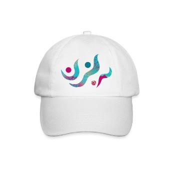yoga-design_22 - Baseballkappe - Weiß/Weiß - Vorne
