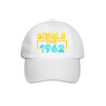 seit 1962 - Baseballkappe - Weiß/Weiß - Vorne