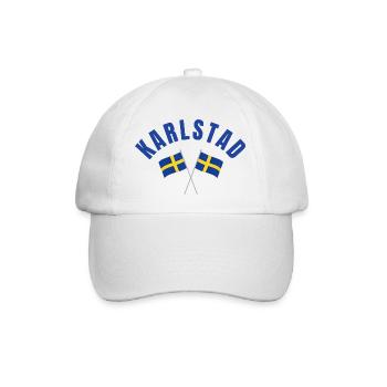 Karlstad Schwedische Flaggen - Baseballkappe - Weiß/Weiß - Vorne