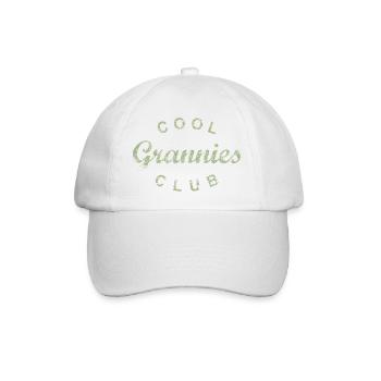 Cool Grannies Club Großmutter Muttertag Geschenk - Baseballkappe - Weiß/Weiß - Vorne