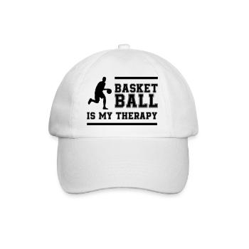 Basketball Therapy  - Baseballkappe - Weiß/Weiß - Vorne