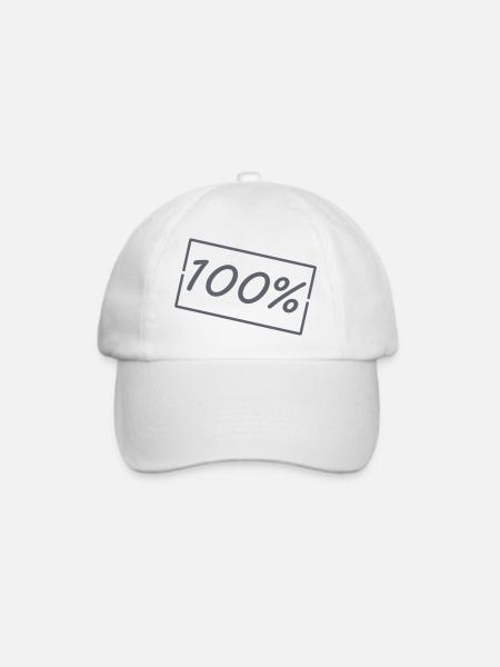 100- - Baseballkappe - Weiß/Weiß