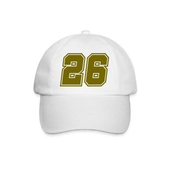 26 - Baseballkappe - Weiß/Weiß - Vorne