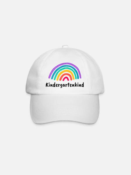 Kindergartenkind Regenbogen - Baseballkappe - Weiß/Weiß
