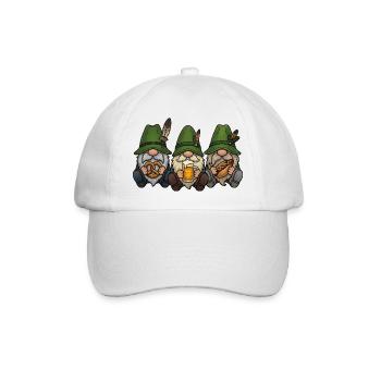 Wichtel Zwerge Volksfest Trachten Ersatz Geschenk - Baseballkappe - Weiß/Weiß - Vorne