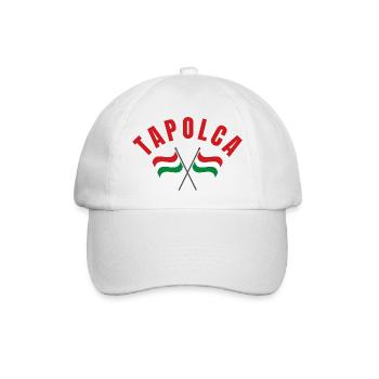 Tapolca kreuzte ungarische Flaggen - Baseballkappe - Weiß/Weiß - Vorne