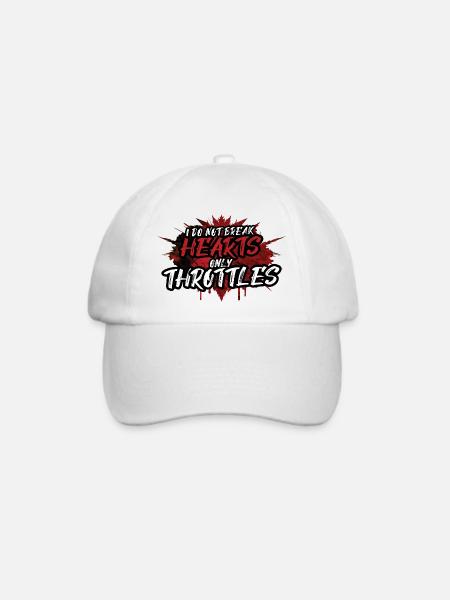 Ich breche nur Drosselregler - Baseballkappe - Weiß/Weiß