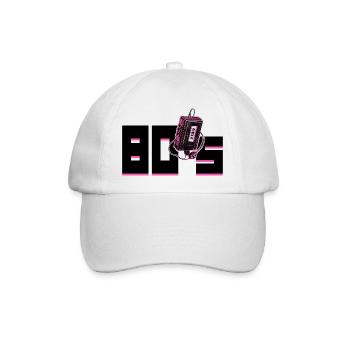 80er Jahre - Baseballkappe - Weiß/Weiß - Vorne