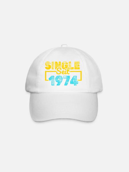 Single 1974 - Baseballkappe - Weiß/Weiß