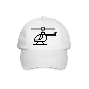Gyrokopter - Baseballkappe - Weiß/Weiß - Vorne