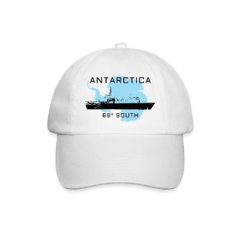 Antarktika Expedition 68°S - Baseballkappe - Weiß/Weiß - Vorne