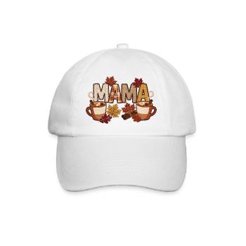 Fall Mama Cozy Patchwork Cider - Baseballkappe - Weiß/Weiß - Vorne