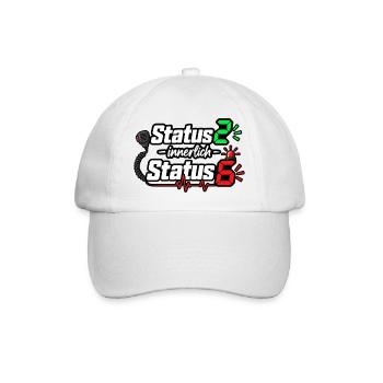 Status2 Innerlich Status6 - Baseballkappe - Weiß/Weiß - Vorne