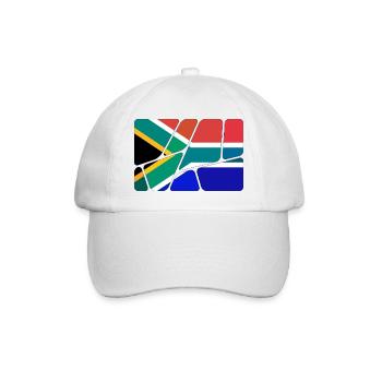 Suedafrika - Baseballkappe - Weiß/Weiß - Vorne