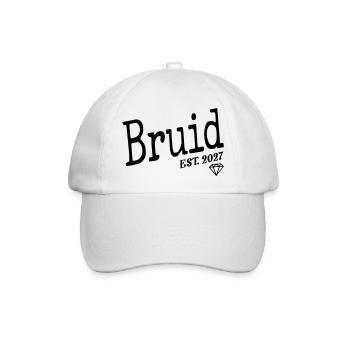 Niederländische Braut 2027 - Baseballkappe - Weiß/Weiß - Vorne