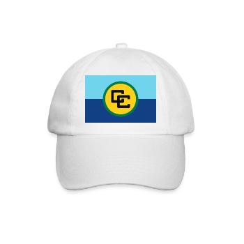 CARICOM Karibische Gemeinschaft – Flagge - Baseballkappe - Weiß/Weiß - Vorne