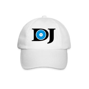 musik dj - Baseballkappe - Weiß/Weiß - Vorne