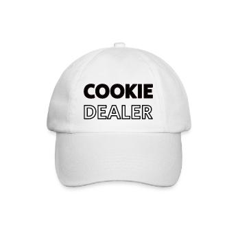 Cookie Dealer Cookie Händler - Baseballkappe - Weiß/Weiß - Vorne