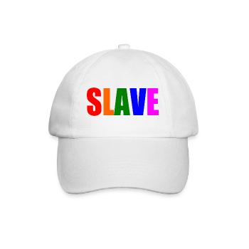 Slave - Baseballkappe - Weiß/Weiß - Vorne