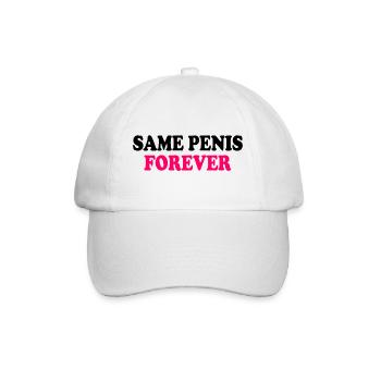 Same penis forever - Baseballkappe - Weiß/Weiß - Vorne