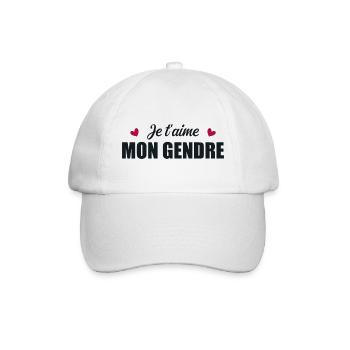 Ich liebe dich, mein Schwiegersohn - Baseballkappe - Weiß/Weiß - Vorne