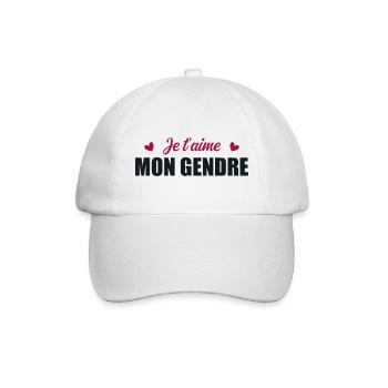 Ich liebe dich, mein Schwiegersohn - Baseballkappe - Weiß/Weiß - Vorne