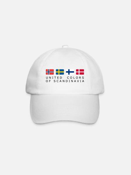 UNITED COLORS OF SCANDINAVIA black-lettered - Baseballkappe - Weiß/Weiß