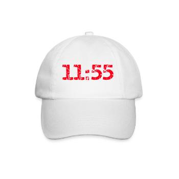5 vor 12 Achtung - Baseballkappe - Weiß/Weiß - Vorne