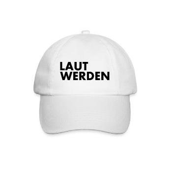 Laut werden - Baseballkappe - Weiß/Weiß - Vorne