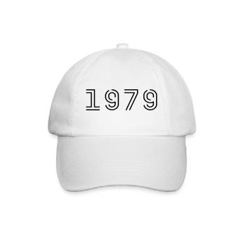 1979 Retro 1979 Geschenk 1979 Jahrgang 1979 - Baseballkappe - Weiß/Weiß - Vorne