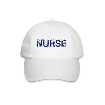 Text Eis Weihnachten Kostüm Krankenschwester - Baseballkappe - Weiß/Weiß - Vorne
