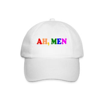 Ah men - Baseballkappe - Weiß/Weiß - Vorne