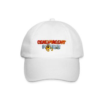 Geheimagent Morris Logo - Baseballkappe - Weiß/Weiß - Vorne