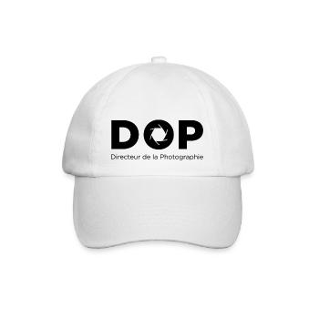 DOP Kameramann - Baseballkappe - Weiß/Weiß - Vorne